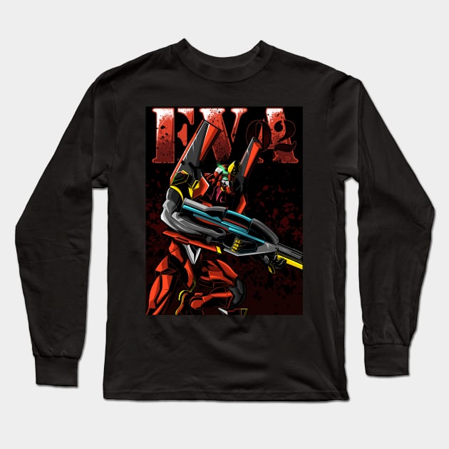 EVA 02 Long Sleeve T-Shirt by namanyastudios